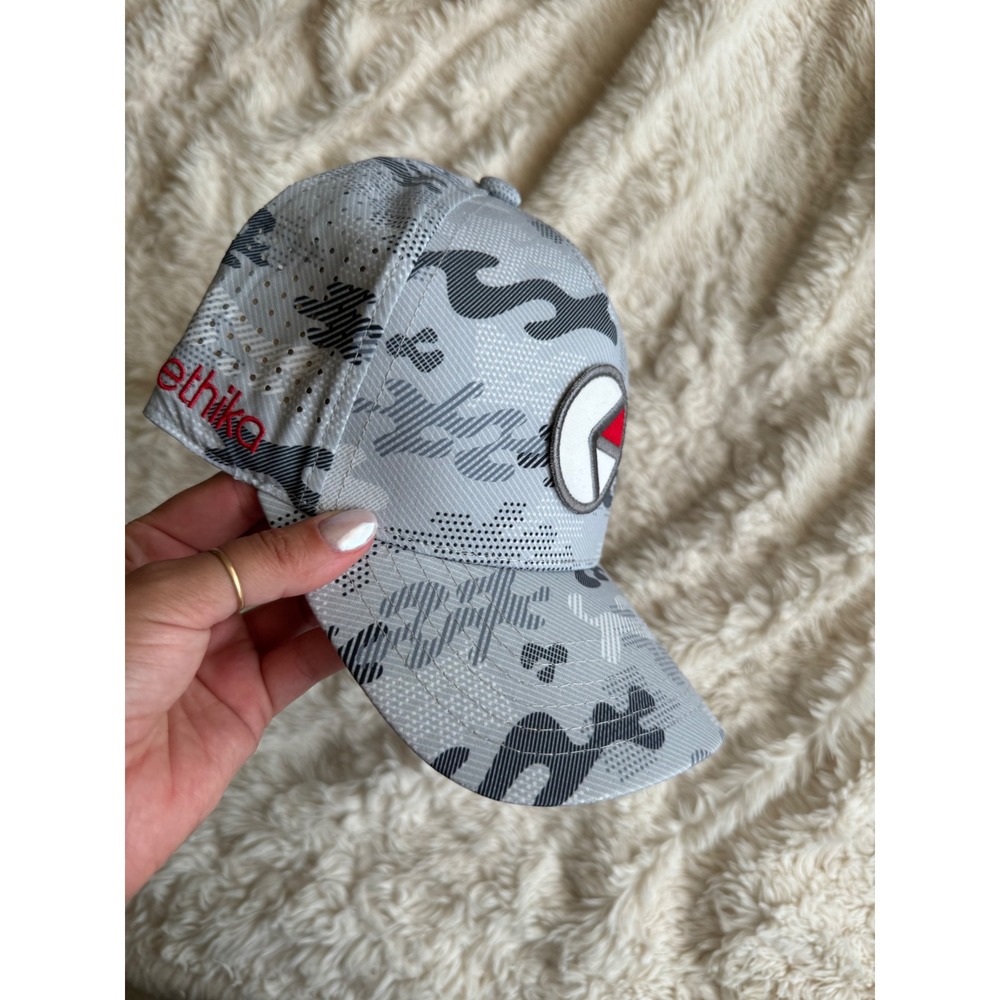 Ethika Men's Grey Camo Athletic Icon Logo Snapback Hat One Size